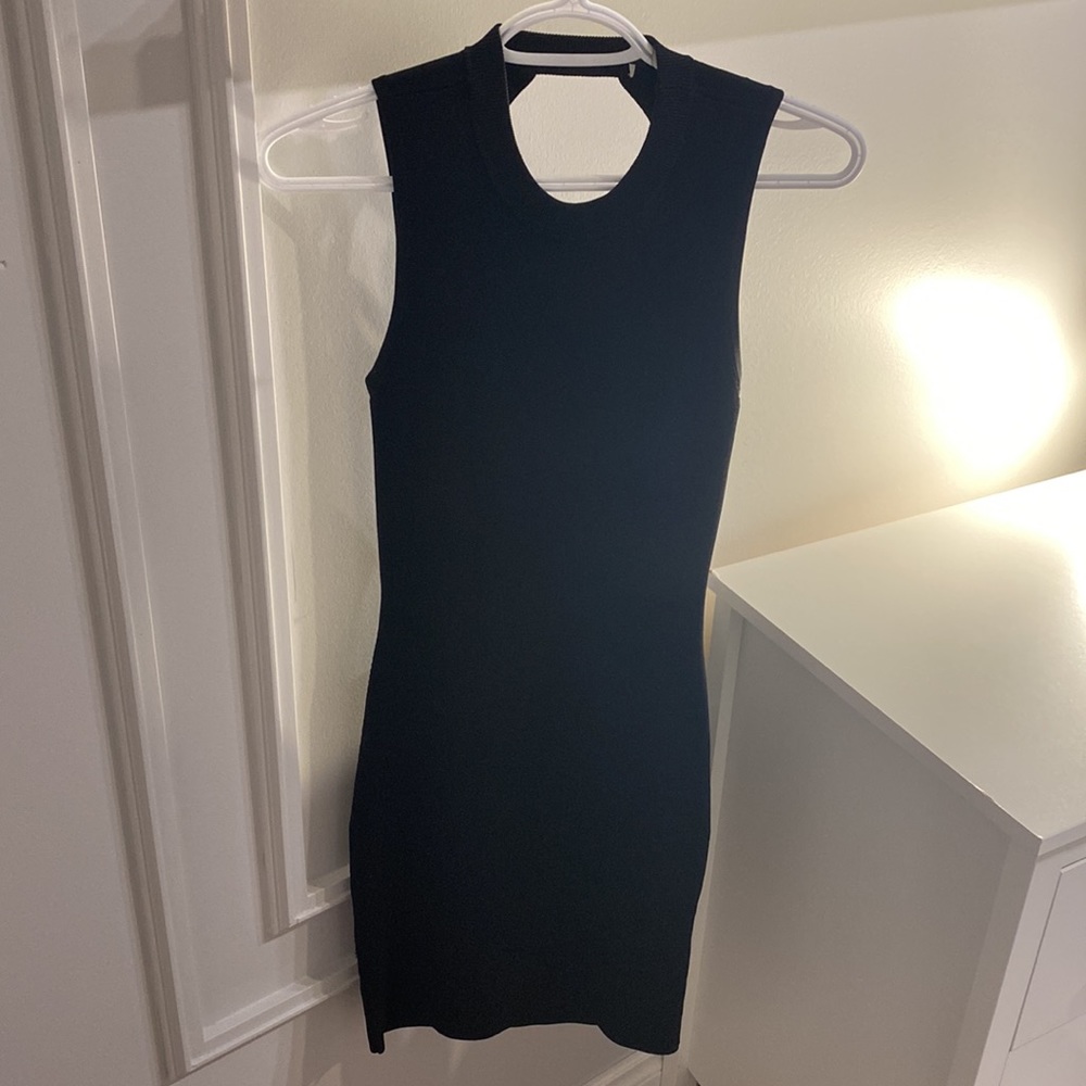 AlexanderWang T | black dress l, stretch knit dress